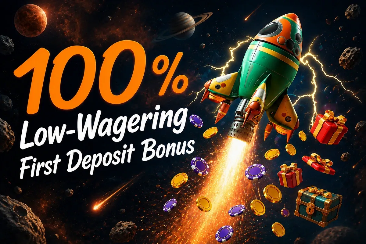 Blazespins low wagering first deposit bonus